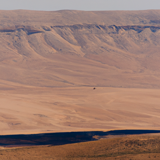 3. A snapshot of the vast, untouched Negev Desert under a clear sky
